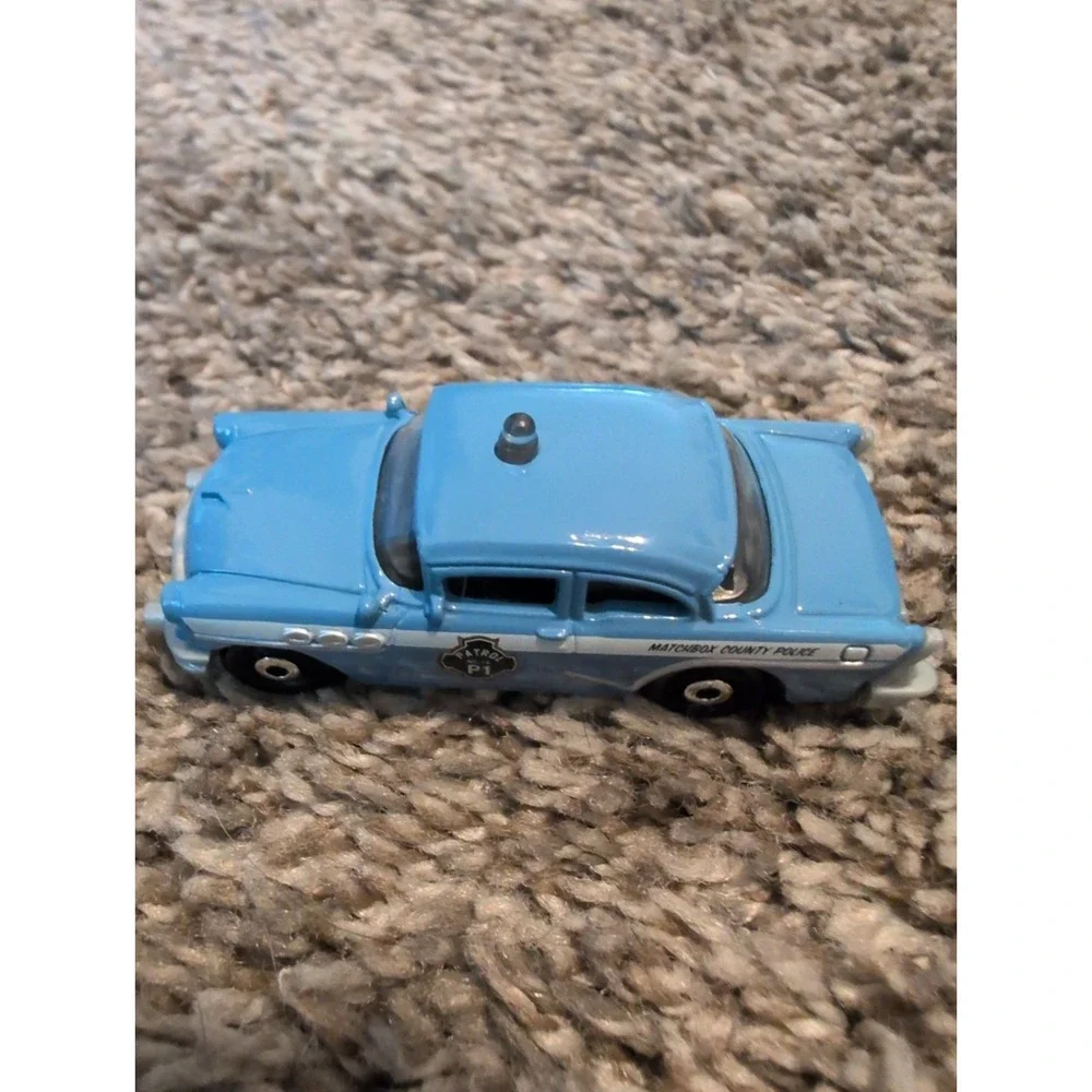 Matchbox 1956 Buick Century Police Car Diecast 1:72 Light Indigo 2014